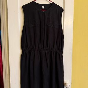 Old Navy Black Sleeveless Midi Dress